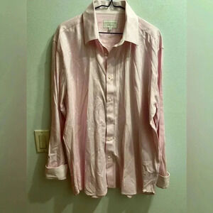 Ted Baker Pink Endurance Shirt Size Neck 17-34/35